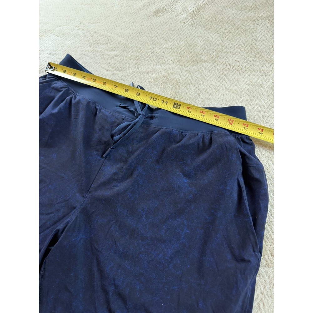 Lululemon T.H.E. Linerless Shorts Mens XL Dark Blue Camo Drawstring Activewear - Picture 11 of 13